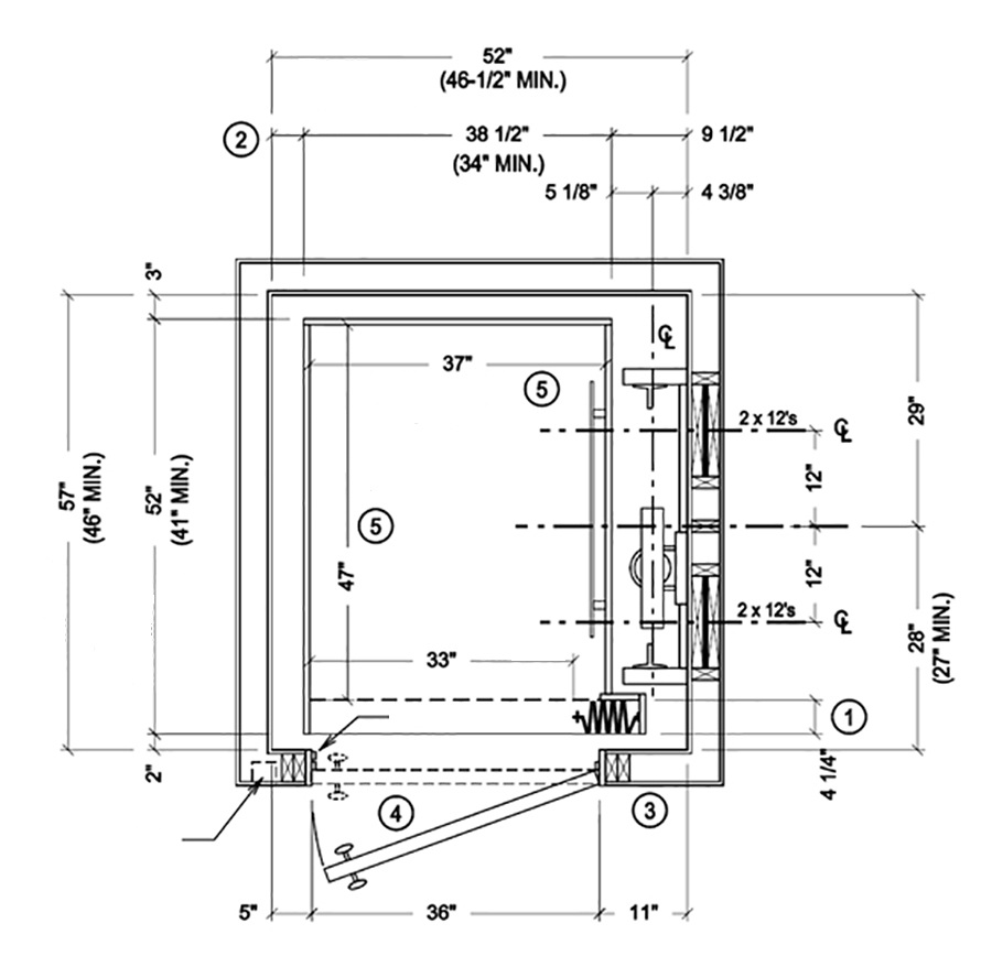  Фрагмент проекта лифтовой шахты. Нижний Новгород